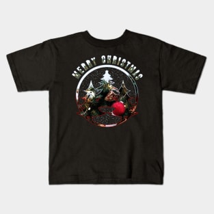 Merry Christmas | Snowy Trees Kids T-Shirt